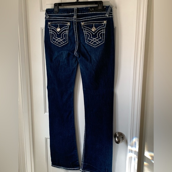 Women’s LA Idol dark boot cut jeans Size 33 x 34 $55 - Picture 2 of 6